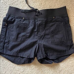 Arizona Jean Company Black Pull Up Cargo Shorts Size 14.5 Plus